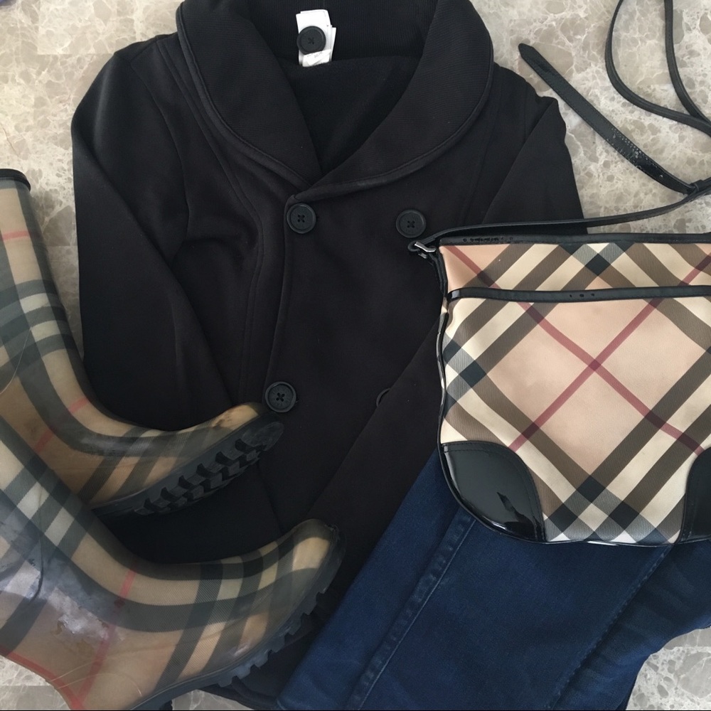 The North Face button jacket in black